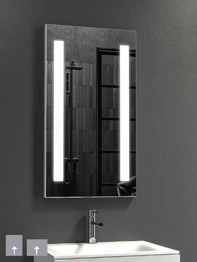 Specchio Da Bagno Rettangolare Con Luce LED 90x50