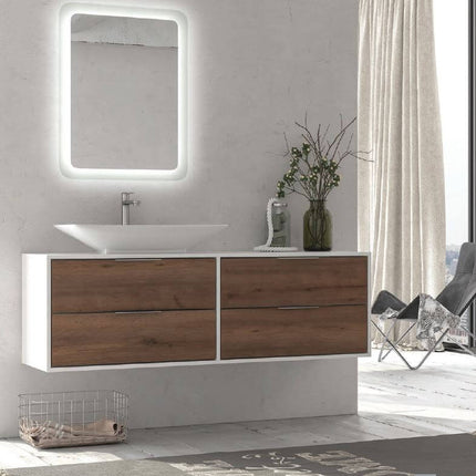 Specchio Da Bagno Rettangolare Luce LED Design