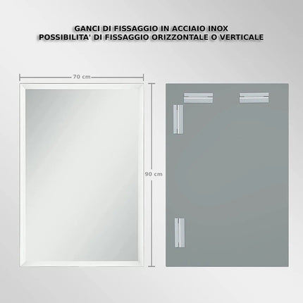 Specchio Rettangolare 70x90 Per Bagno