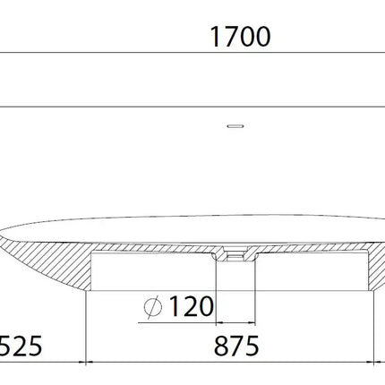 Vasca Freestanding Ovale Design Moderno