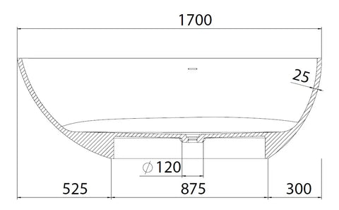 Vasca Freestanding Ovale Design Moderno