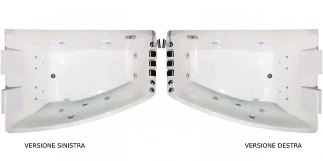Vasca idromassaggio angolare 170x120 - Dreampool 1 Sinistra