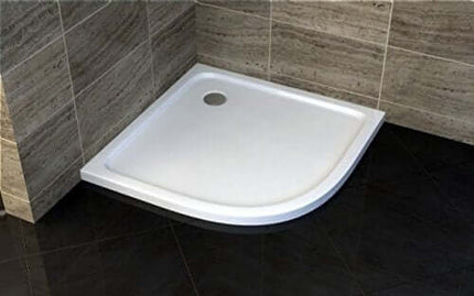 Piatto Doccia 5cm Semicircolare In Acrilico Rinforzato 80x80 90x90